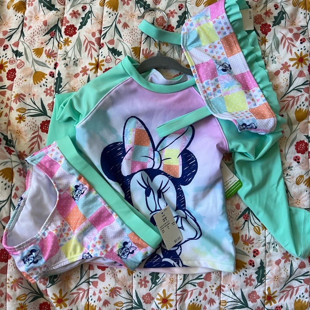 3t 3 piece bathing suit